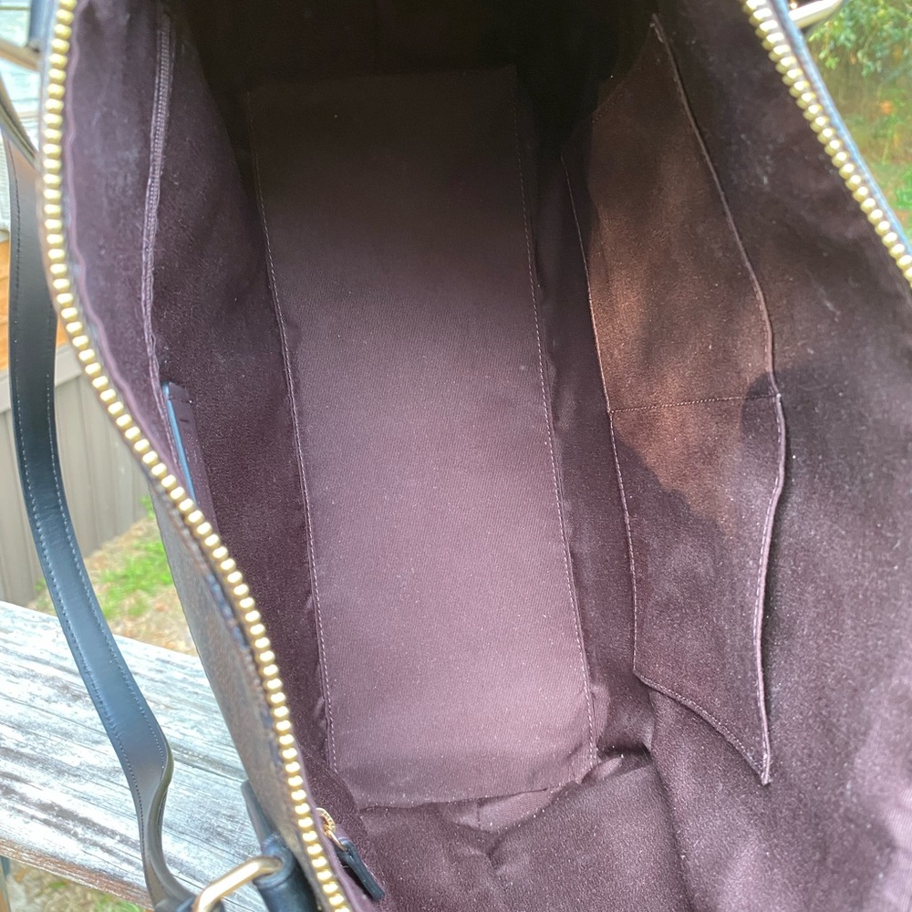 Coach Signature Brown and Black Tote - Picture 5 of 7